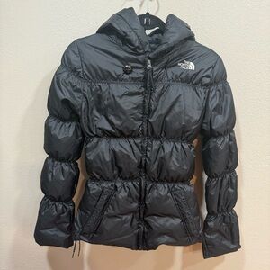 ♥️ The North Face Down Puffer Women’s Black XS Hooded Coat